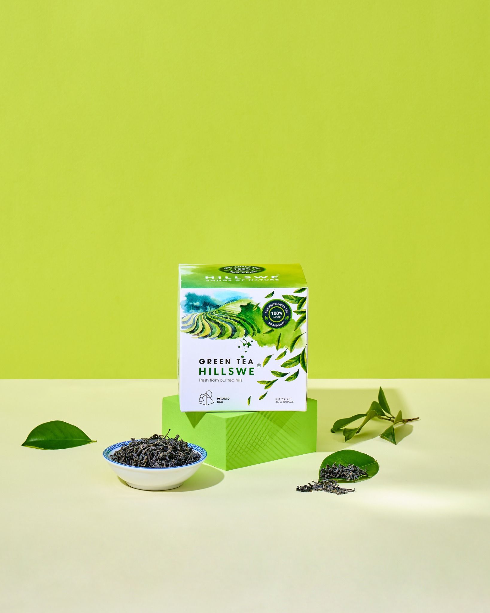  Trà xanh túi lọc kim tự tháp/ Green Tea Pyramid Filter Bag - TXK2 