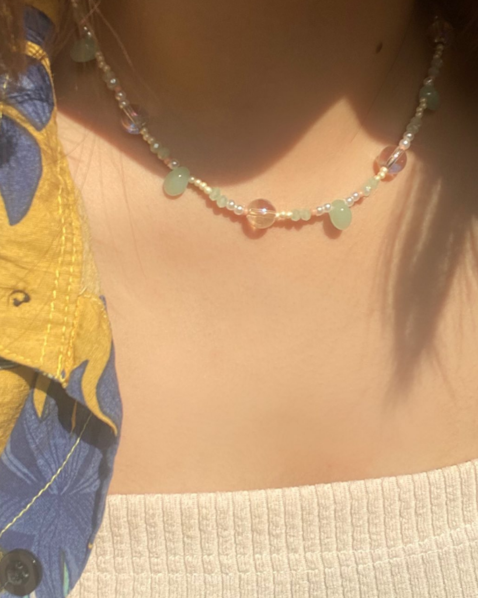 Vòng Cổ Sage green - Không Cham
