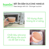  Bát ăn dặm Silicon chống đổ Haneus 