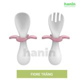  Bộ thìa dĩa ăn dặm FIORE có chặn chống hóc cho bé 