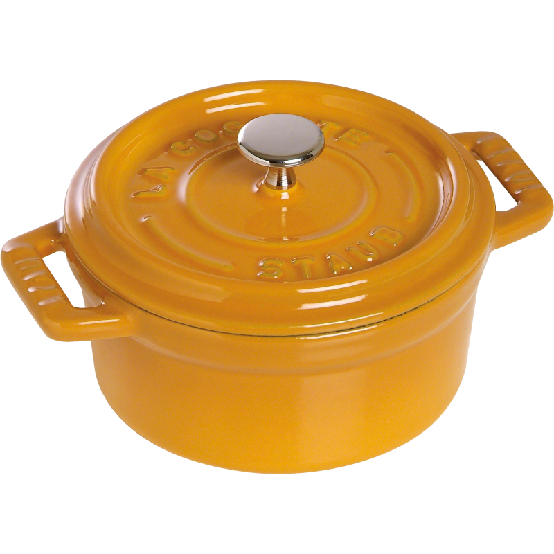 Nồi Gang Staub Tròn Màu Vàng