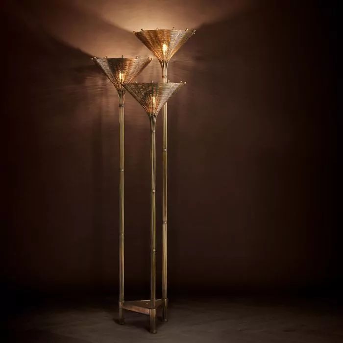  FLOOR LAMP KON TIKI TRIPLE 