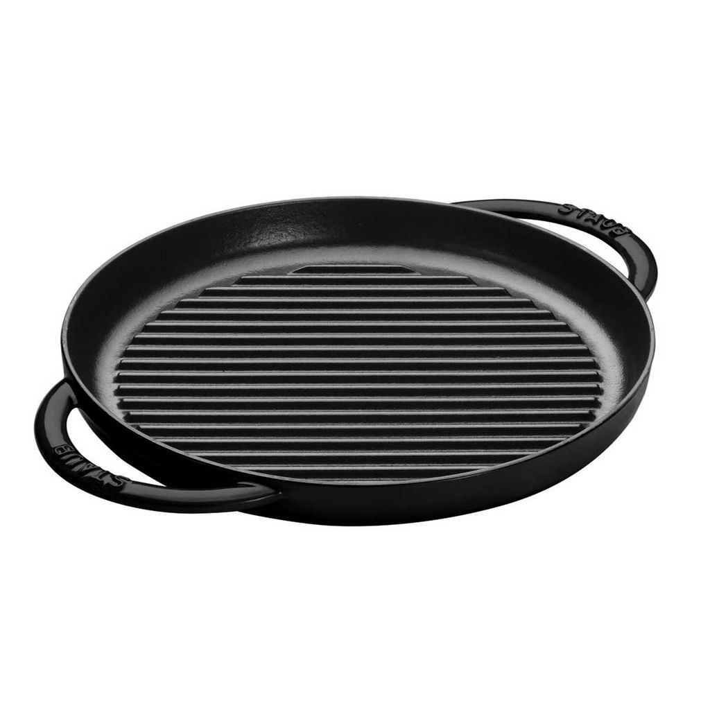 Staub - Chảo Gang Nướng Màu Đen - 26cm
