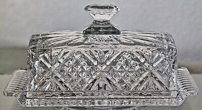  Dublin Crystal Covered Butter Dish 