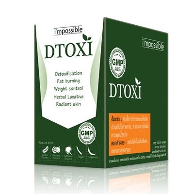 DTOXI Thái Lan - Giải Độc Cơ thể - Giúp Kiểm Soát Cân Nặng (Hộp 100 viên)