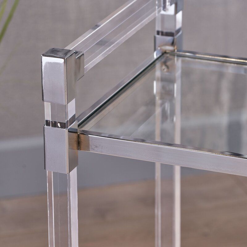 Kolar Modern Glass Bar Cart