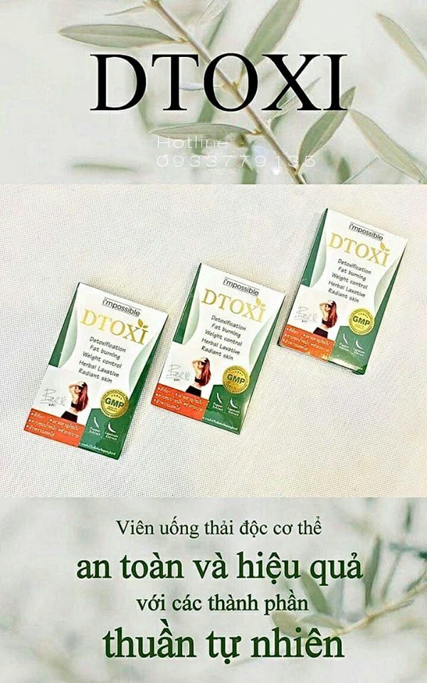  DTOXI - GIẢI ĐỘC CƠ THỂ - GIÚP KIỂM SOÁT CÂN NẶNG (HỘP 100 VIÊN) 