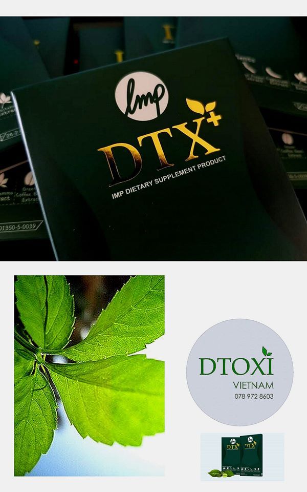 DTOXI - DTX Plus x2 - Giải Độc và Giảm Cân x2 (Hộp 100 viên)