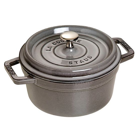 Nồi Gang Staub Tròn Xám