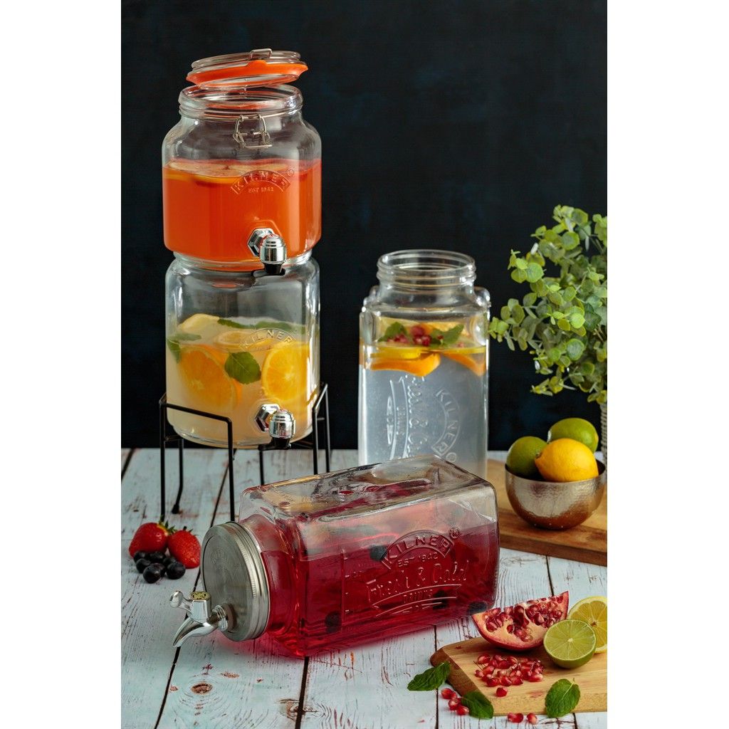 Kilner - Bộ Bình Nước Thủy Tinh Có Vòi - 3 Món