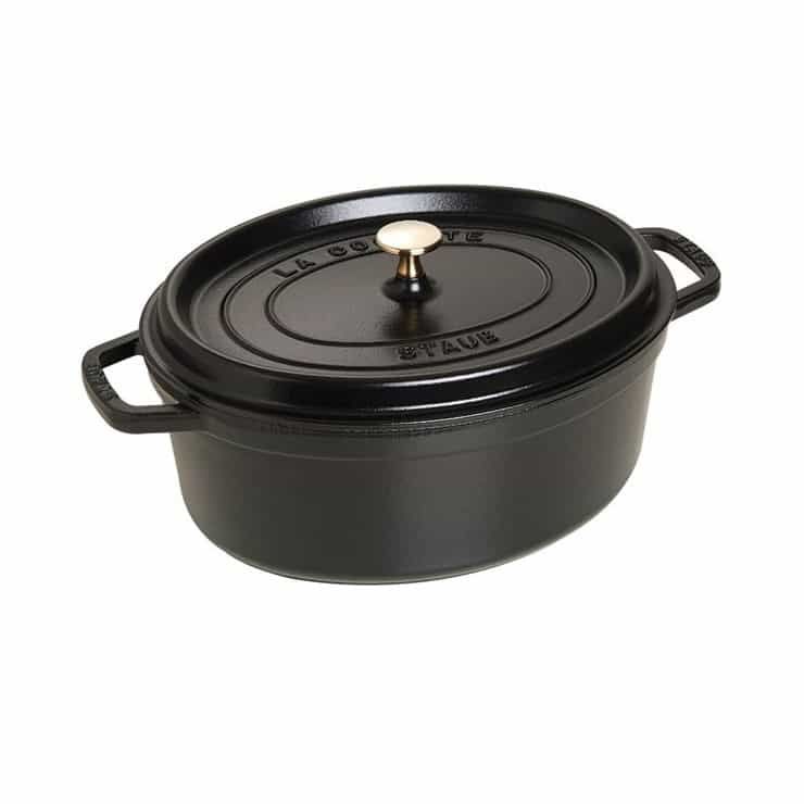 Nồi Gang Staub Oval Đen