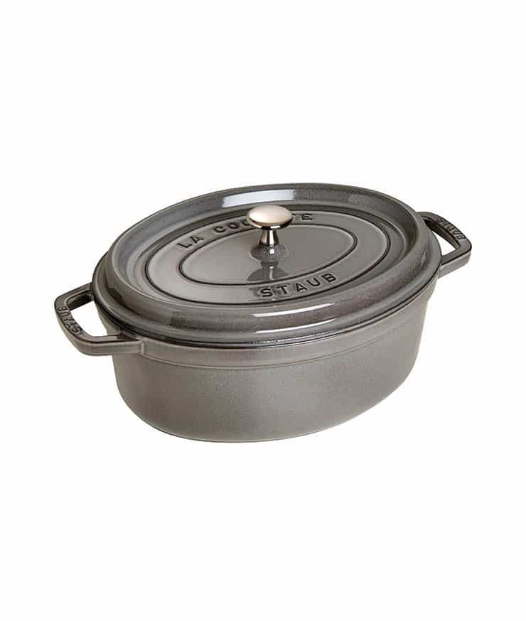 Nồi Gang Oval Xám