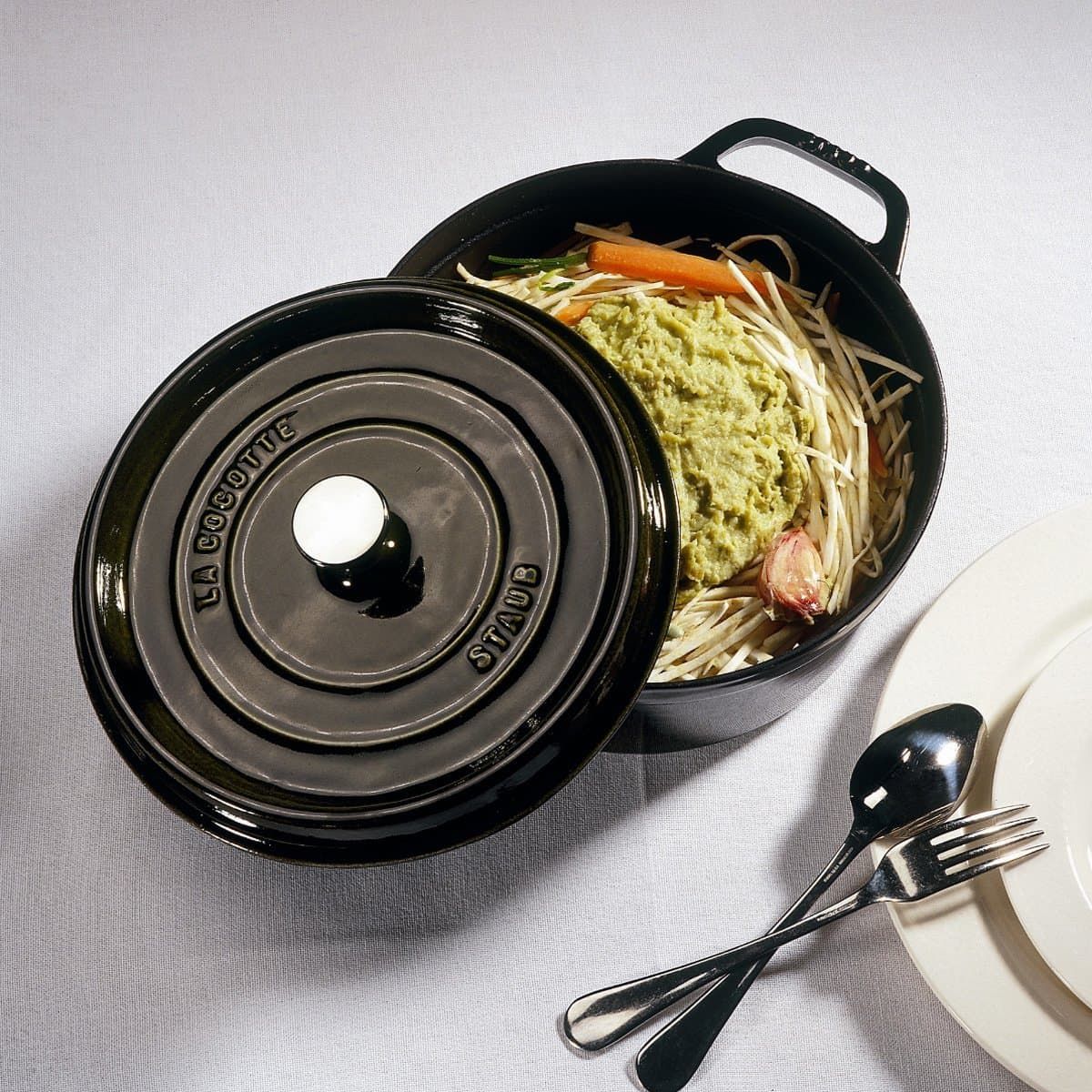 Nồi Gang Staub Tròn Đen