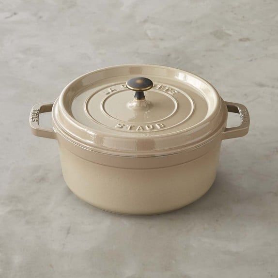 Nồi Gang Staub Tròn Kem