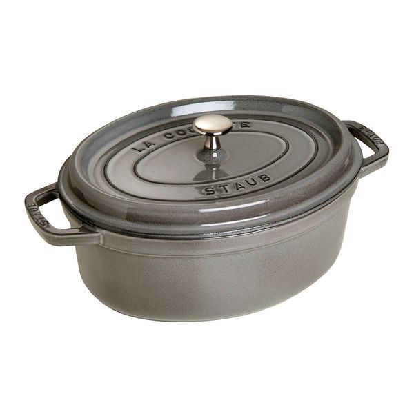 Staub - Nồi Oval Màu Xám - 11cm - OPEN BOX