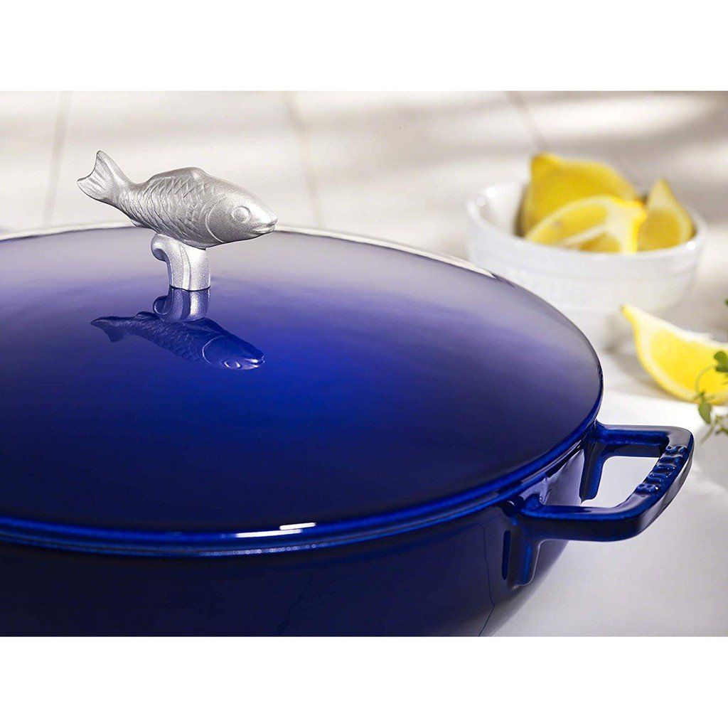 Staub - Nồi Bouillabaisse Màu Xanh Đen – 28cm