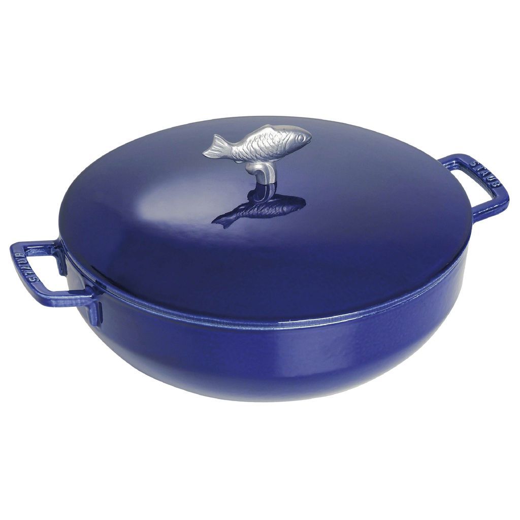 Staub - Nồi Bouillabaisse Màu Xanh Đen – 28cm