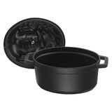  Staub – Nồi Nắp Hình Con Heo Màu Đen – 17cm 