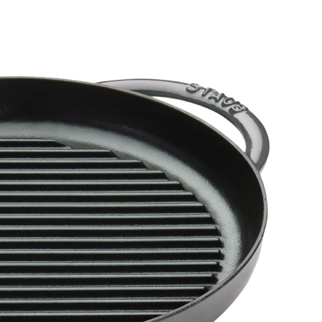 Staub - Chảo Gang Nướng Màu Xám - 26cm