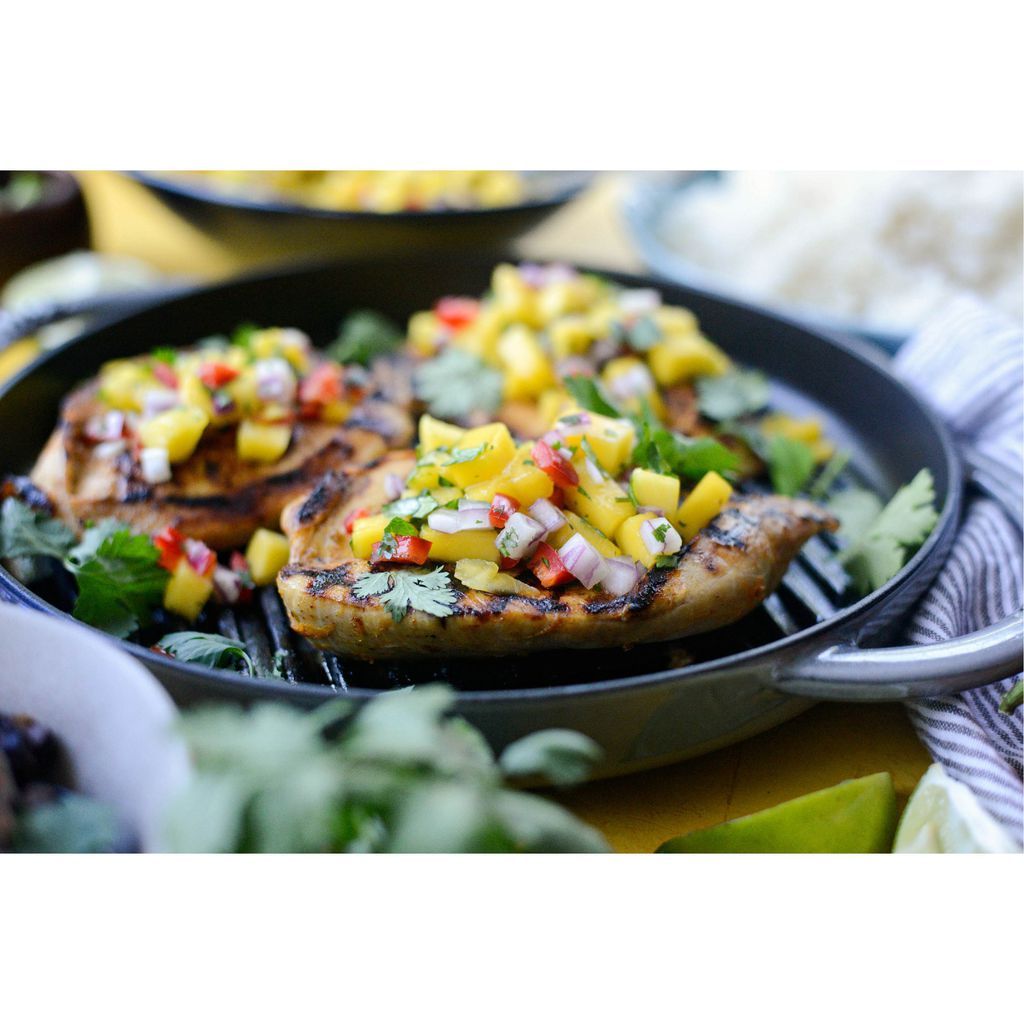 Staub - Chảo Gang Nướng Màu Xám - 26cm