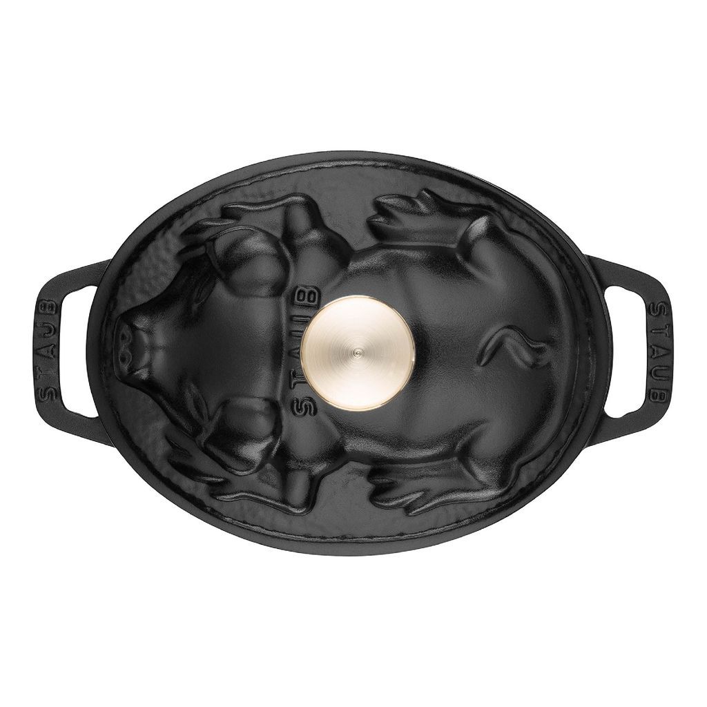 Staub – Nồi Nắp Hình Con Heo Màu Đen – 17cm