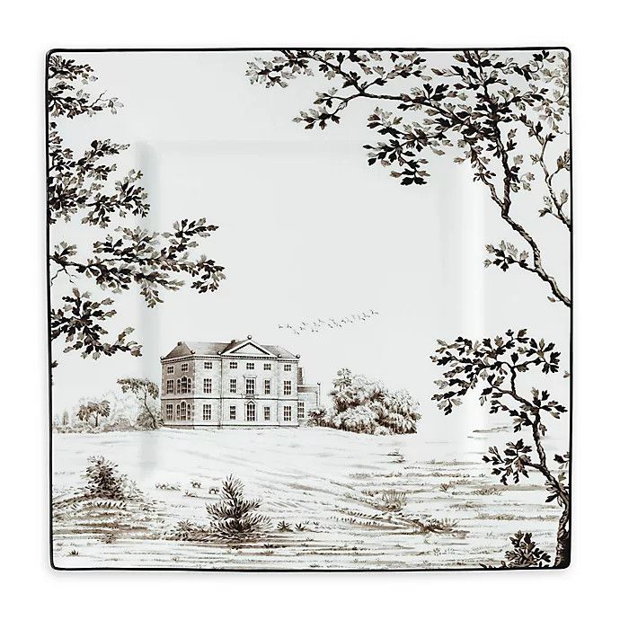  Wedgwood Gio dĩa - Parkland Square Accent Plate 