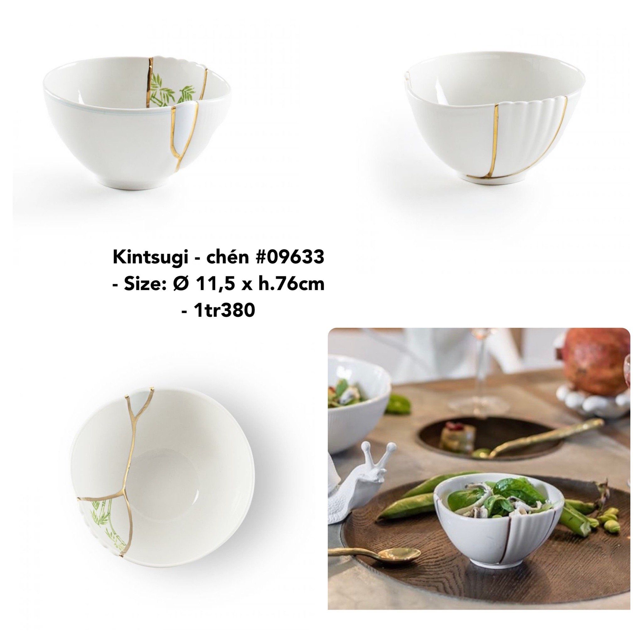  Seletti Kintsugi - chén 