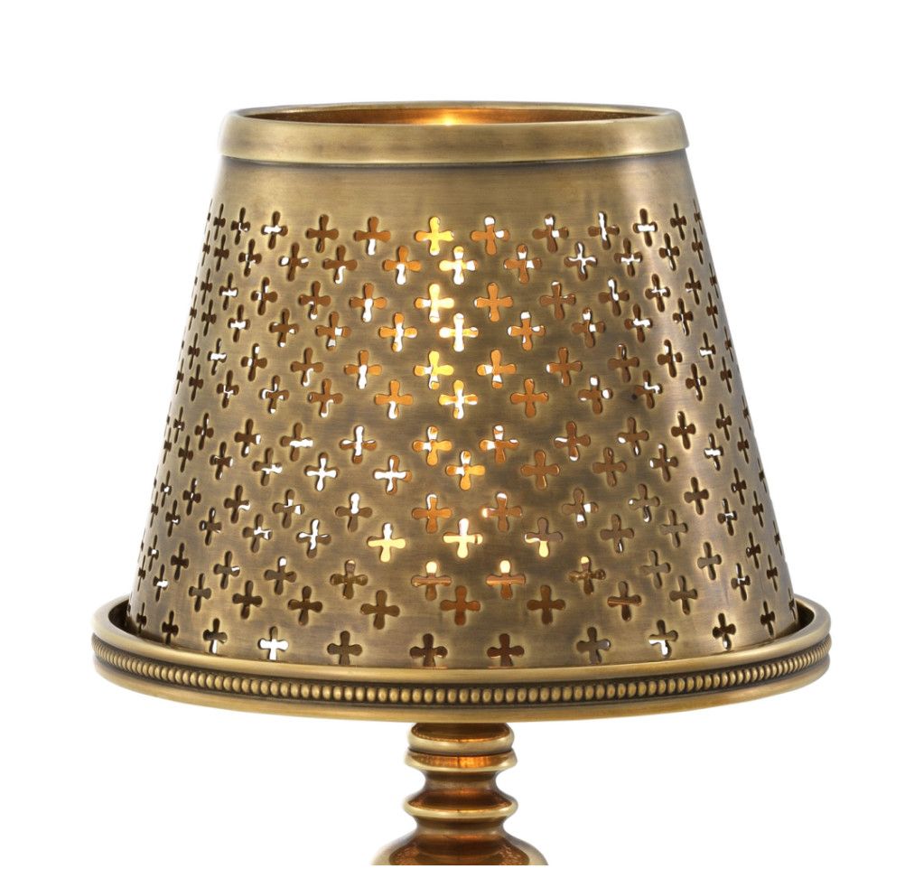  TEALIGHT HOLDER WITH SHADE EVREUX 