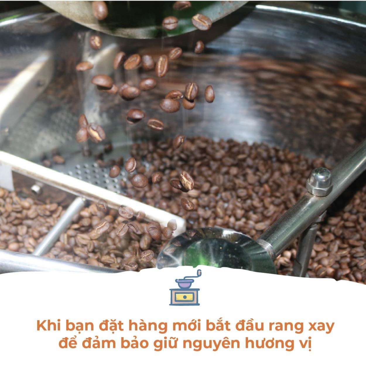 Cà Phê Arabica Cầu Đất Rang Mộc DalatFarm - Túi 250gr (Dạng Bột)