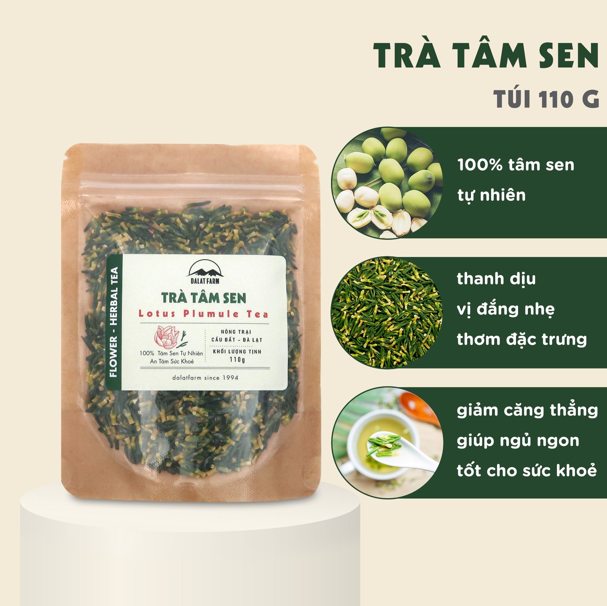  Trà Tâm Sen (Tim Sen) - Túi 110 g 