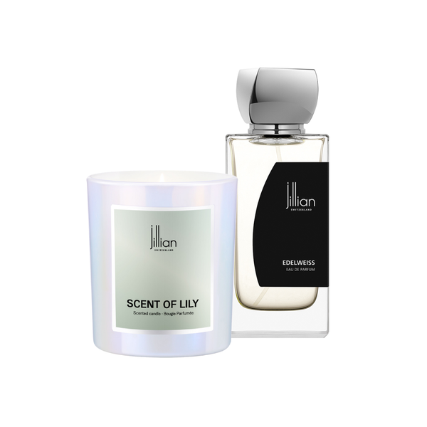 SET BELLE BLANCHE (NƯỚC HOA EDELWEISS 50ML + NẾN THƠM SCENT OF LILY 150G)