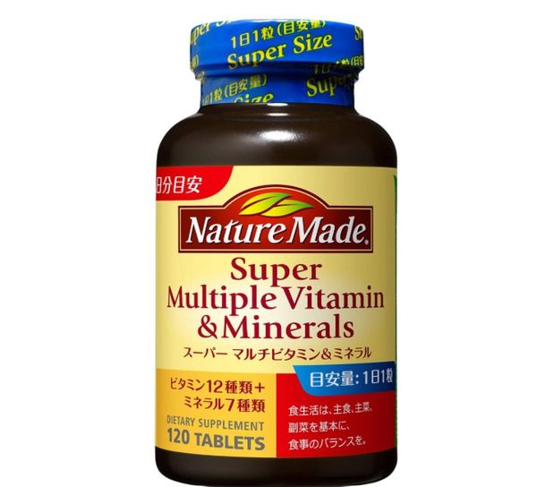  Viên uống vitamins & khoáng chất NATURE MADE SUPER MULTIPLE VITAMIN & MINERALS 120V-120 ngày 