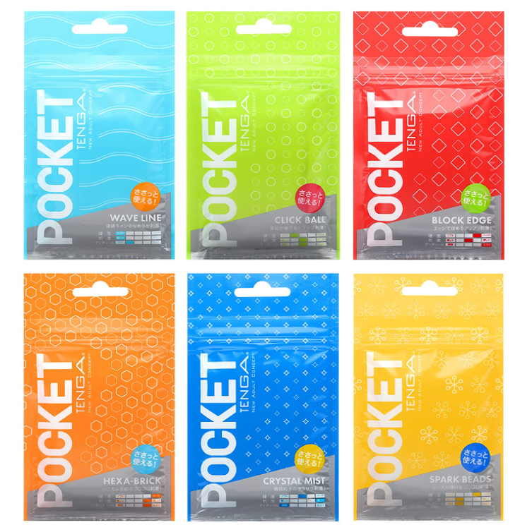 TENGA POCKET 6 STYLES