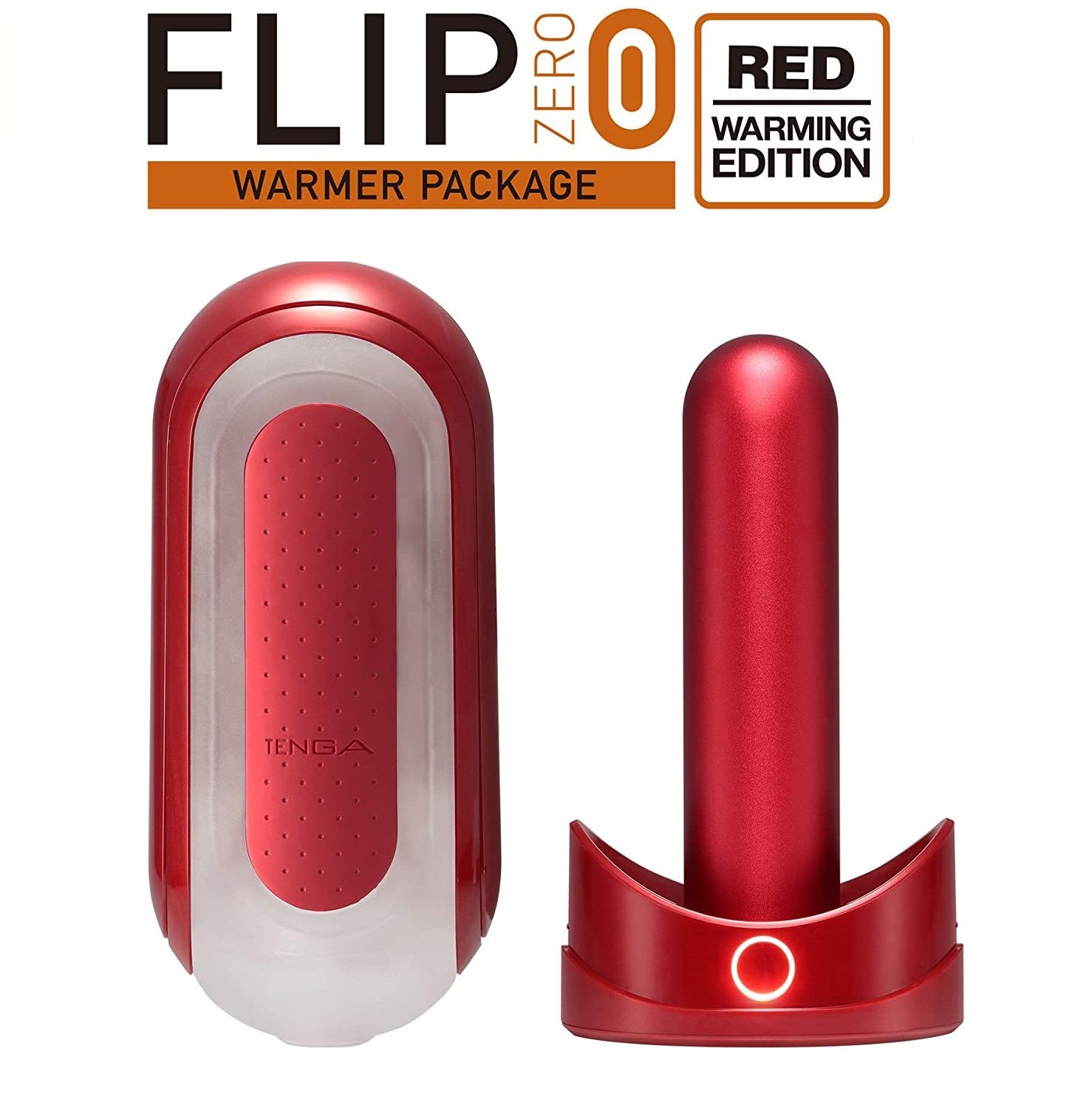 TENGA FLIP 0 (ZERO) RED & WARMER