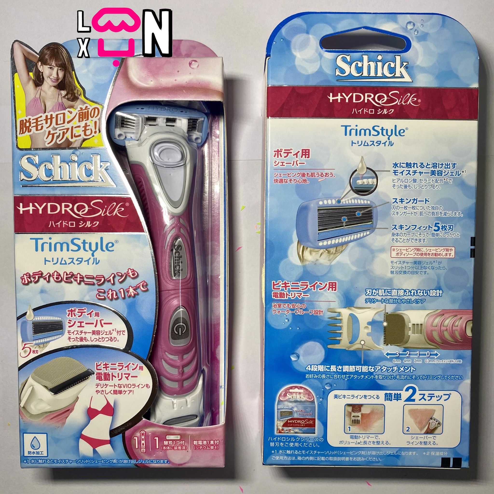 Máy cạo lông dùng pin Schick Hydrosilk Trim Style Holder with Blade VIO