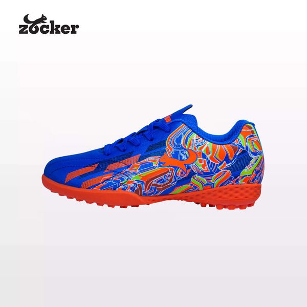 Giày đá banh trẻ em Zocker Kiên Cường Royal Blue/Orange