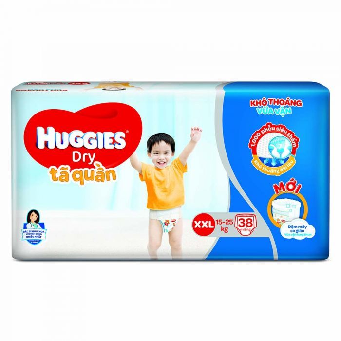 PU.M- TÃ QUẦN HUGGIES size XXL ( 16 MIẾNG ) - Diapers Huggies Size XXL ( pack )