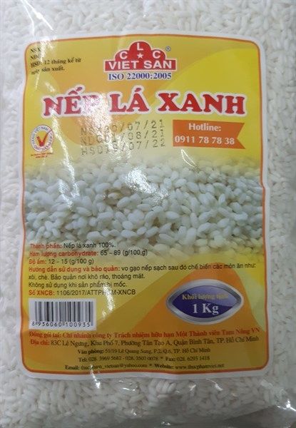 GR.R- Green Leaf Sticky Rice Viet San 1kg T12