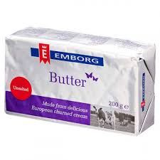 DA.B- Bơ lạt emborg 82% béo 200g - Frozen Unsalted Butter Emborg 82% fat 200g ( Pack )