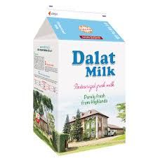 DA.M.P- sữa tươi thanh trùng đà lạt không đường 450ml - Non Sugar Pasteurized Milk Dalat Milk 450ml