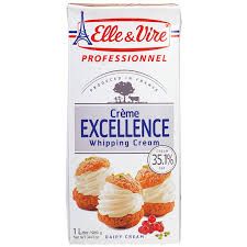 DA.W- Kem sữa Elle % Vire 1L - Whipping Cream Elle & Vire 1L ( box )