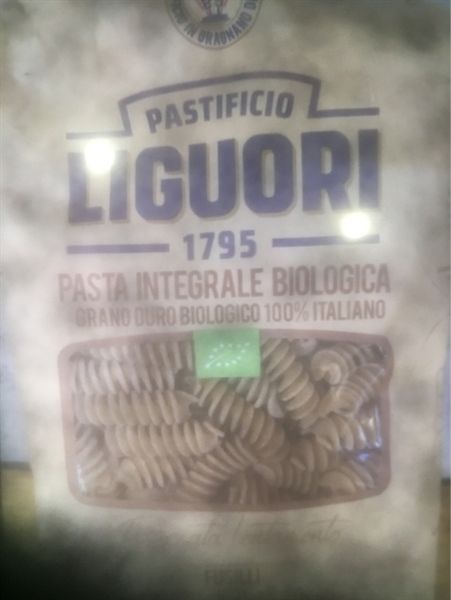 GR.P- Pasta Whole Wheat Organic Fusilli N.31 Liguori 500g T5