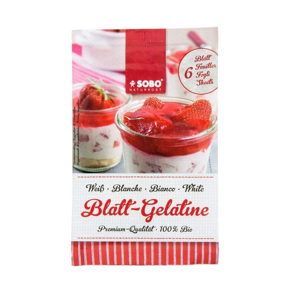 SD- Bio Blatt Gelatine Sobo 6 Sheets 9g T11