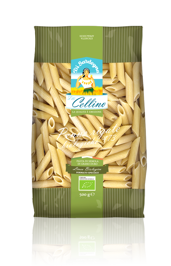 P- Nui ống tre Cellino 500g - Penne Rigate Biologiche 473 (Gói)