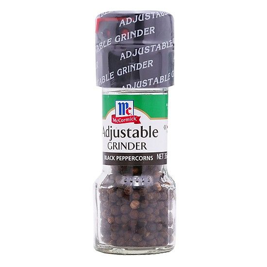 SD-  Tiêu đen hạt McCormick 35g - Black Peppercorn Adjustable Grinder ( Jar )