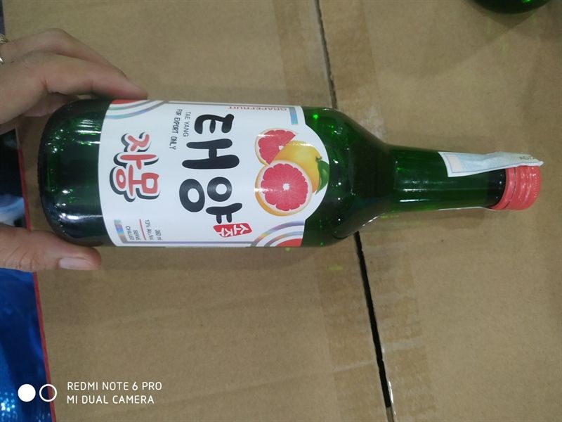 WI.KJ- Grapefruit Soju Tae Yang 13% 360ml T5