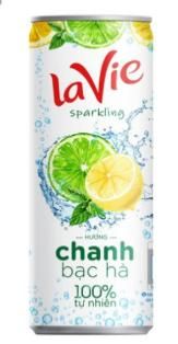 BS- Lime &Mint Sparkling Lavie 330ml ( can )