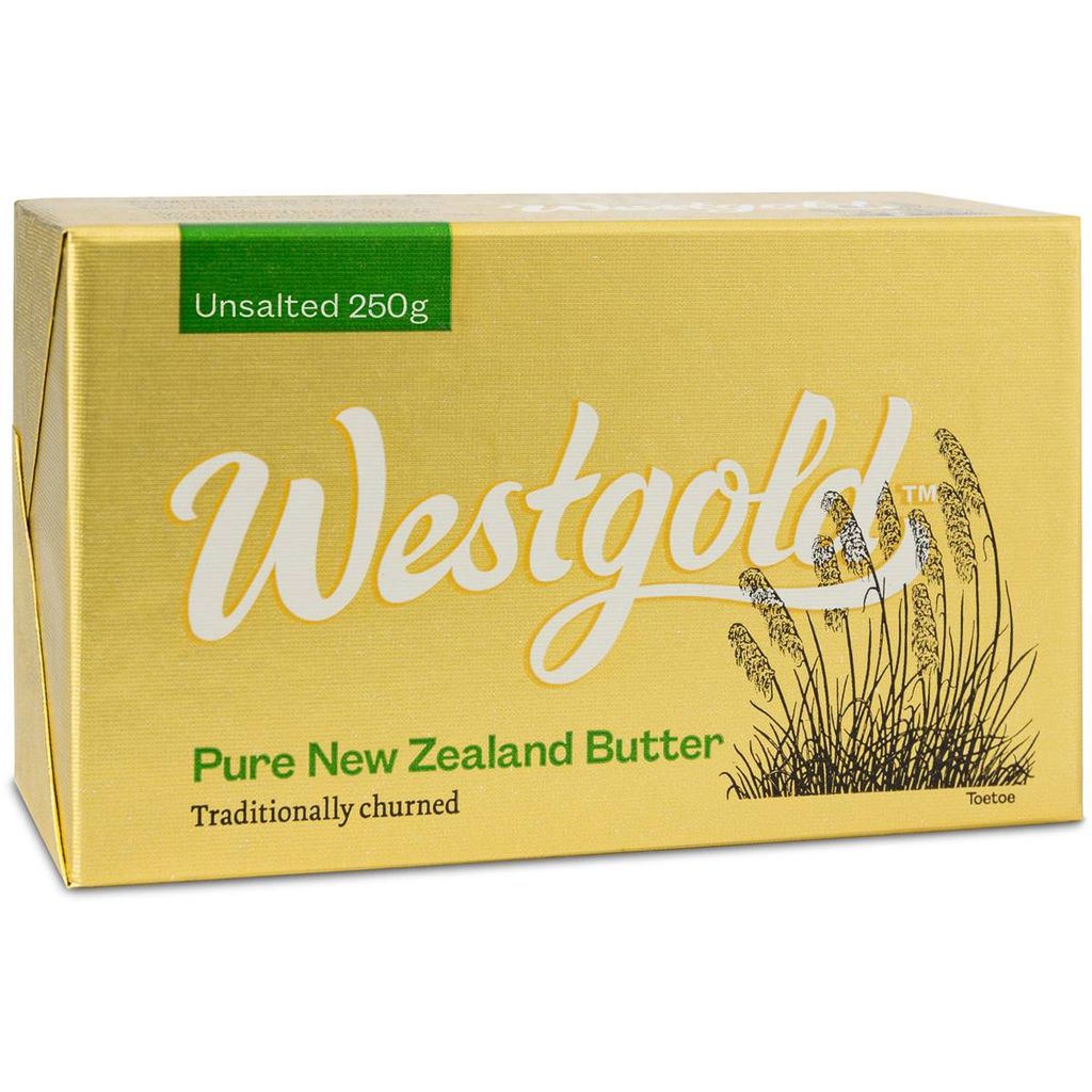 DA.B- Bơ lạt New Zealand Westgold 250g - Unsalted Pure New Zealand Butter Westgold 250g ( Pcs )