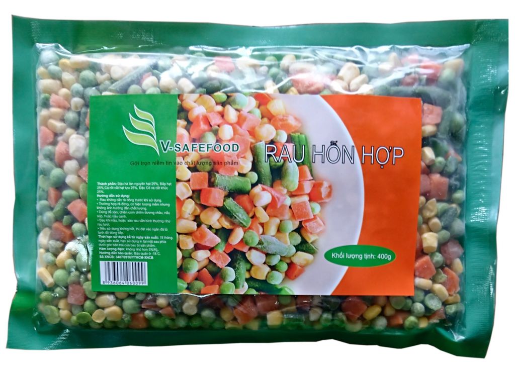 VEF- Frozen Mixed Vegetables V-Safefood 400g T10