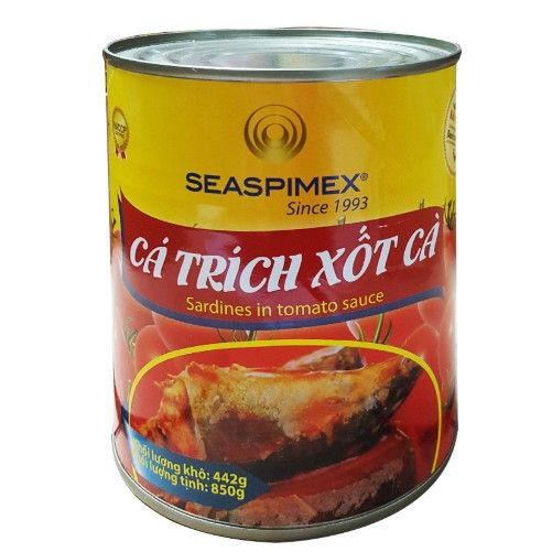 CDF- Cá trích xốt cà Seaspimex 850g - Sardines In Tomato Sauce ( tin )